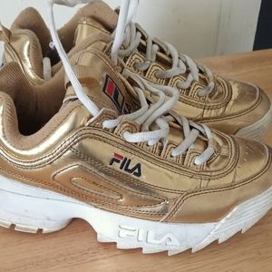 Gold, Fila, size girls 5